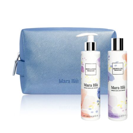 Set Pouch + Gel de duș & Cremă de corp Pure Blossom