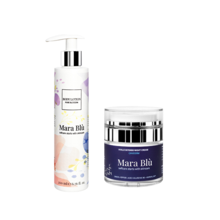 Set Cremă de corp Pure Blossom + Cremă Hyalo Intense Night Cream
